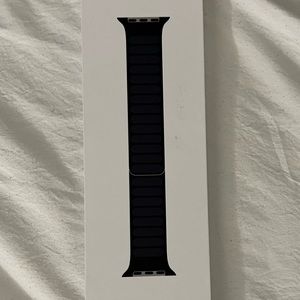 New In Box 41mm Midnight Leather Apple Watch Strap